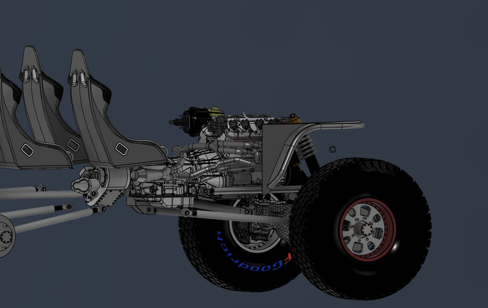 LS Tri-Y交叉排气_集管 v2 &amp; v3